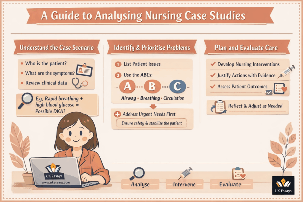 A guide to nursing case studies diagram