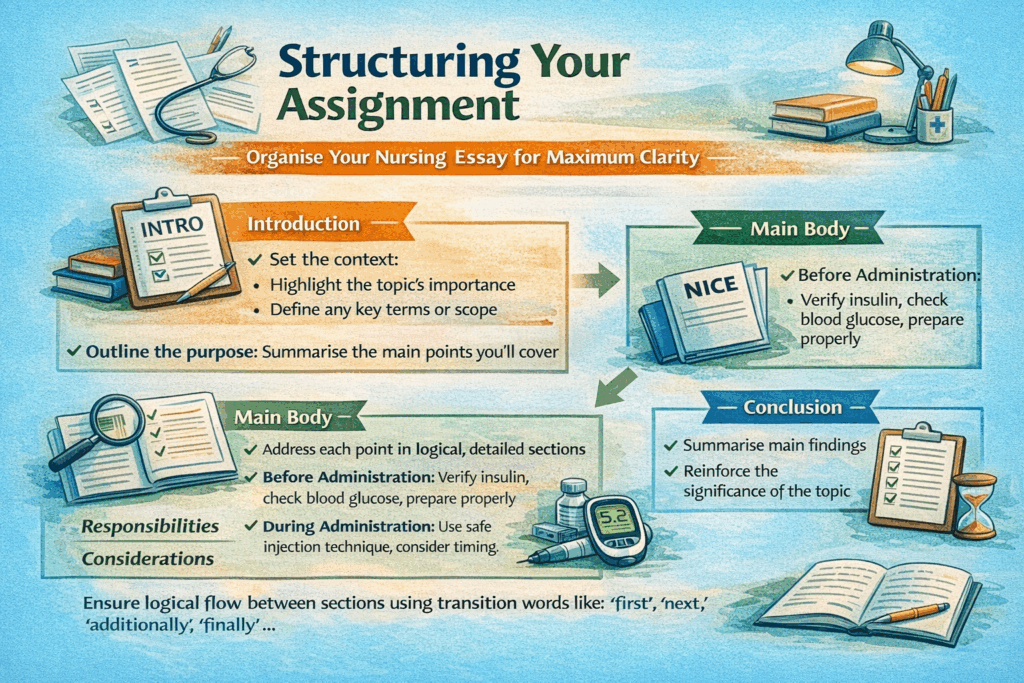 Nursing medication assignment structure diagram