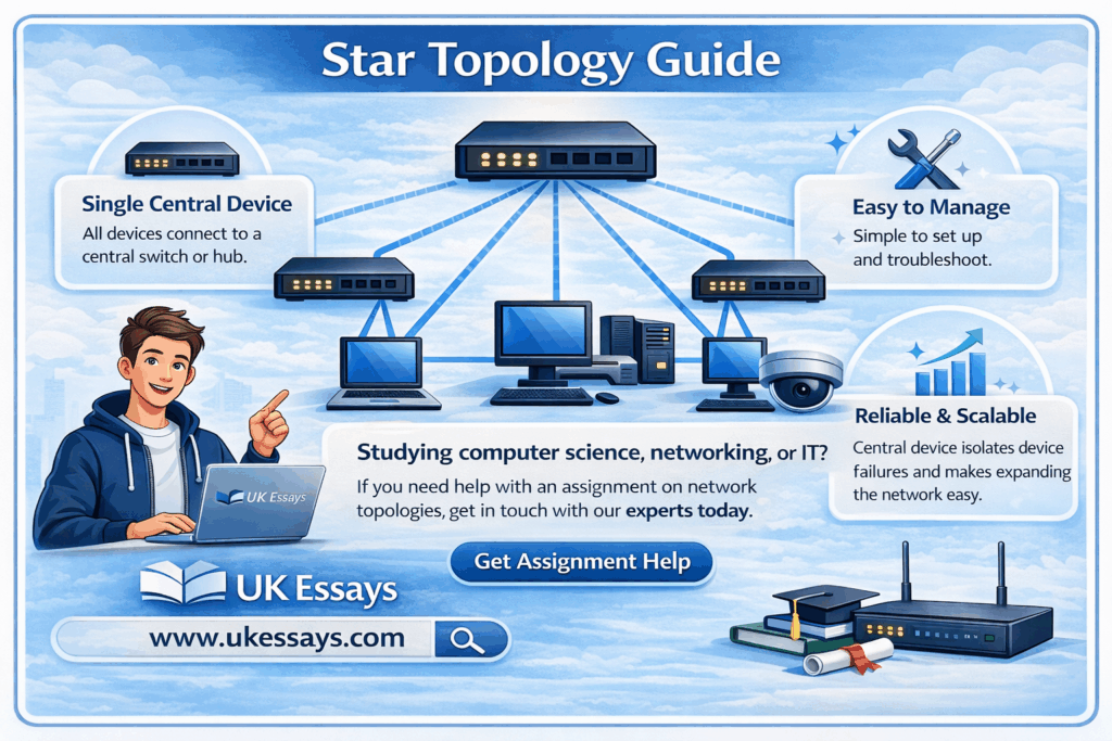 Star Topology Explained How Devices Connect Through a Central Switch
